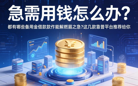 急需用钱怎么办？都有哪些备用金借款软件能解燃眉之急？这几款靠谱平台推荐给你