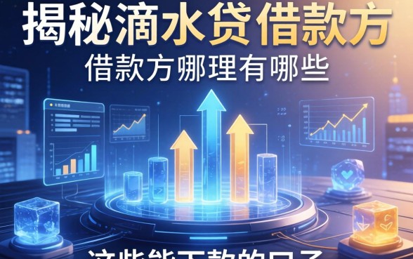 揭秘滴水贷的借款方有哪些，整理出这些能下款的口子