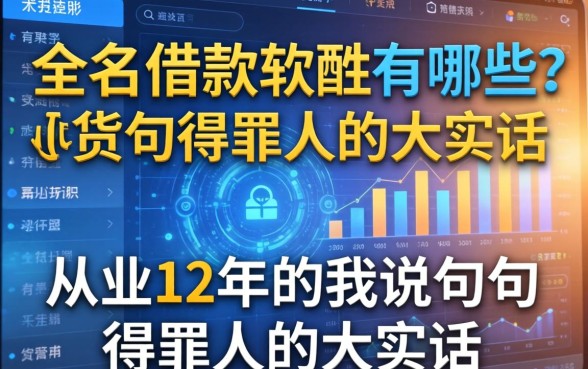 非实名借款软件有哪些？从业12年的我说几句得罪人的大实话