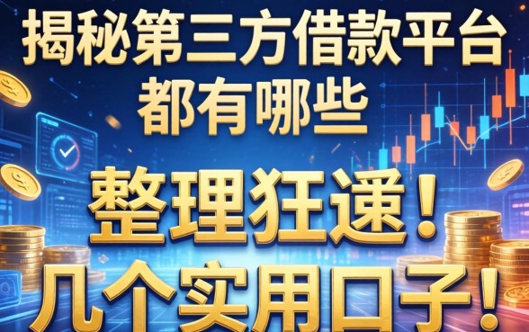 揭秘第三方借款平台都有哪些，整理了几个实用的口子