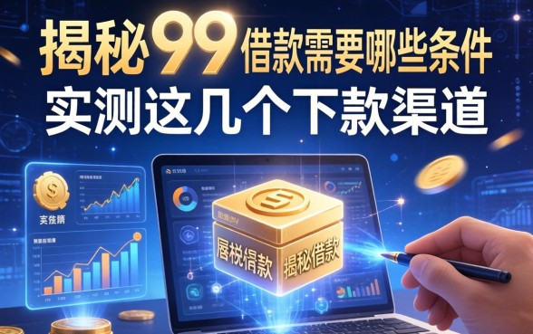 揭秘99借款需要哪些条件，实测这几个下款渠道