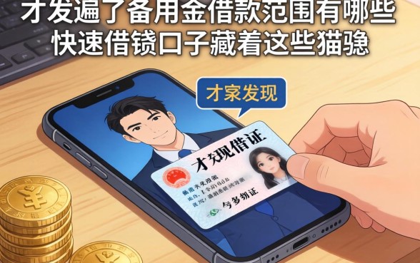 我翻遍了备用金借款范围有哪些，才发现手机和身份证快速借钱口子藏着这些猫腻