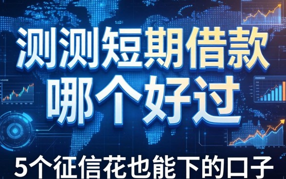 实测短期借款哪个好过，分享5个征信花也能下的口子