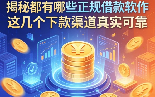 揭秘都有哪些正规借款软件，这几个下款渠道真实可靠