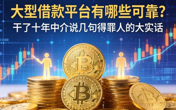 大型借款平台有哪些可靠？干了十年中介说几句得罪人的大实话