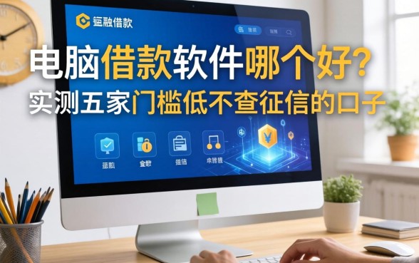 电脑借款软件哪个好？实测五家门槛低不查征信的口子