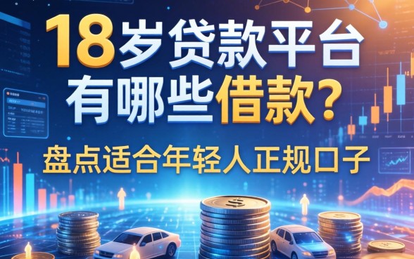 18岁贷款平台有哪些可以借款？盘点五个适合年轻人的正规口子