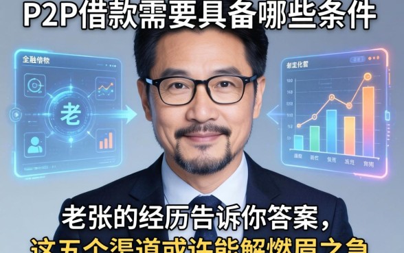 p2p借款需要具备哪些条件？老张的经历告诉你答案，这五个渠道或许能解燃眉之急
