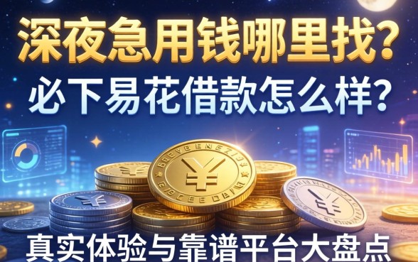 深夜急用钱哪里找？必下易花借款怎么样？真实体验与靠谱平台大盘点
