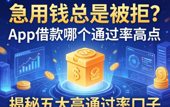 急用钱总是被拒？app借款哪个通过率高点的？揭秘五大高通过率口子