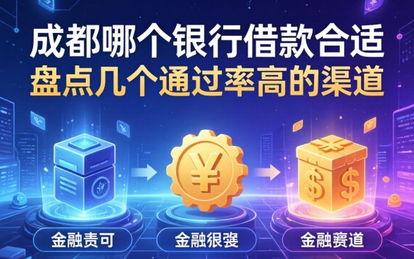 成都哪个银行借款合适?盘点几个通过率高的渠道