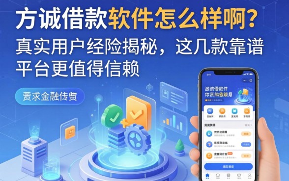 方诚借款软件怎么样啊？真实用户经历揭秘，这几款靠谱平台更值得信赖