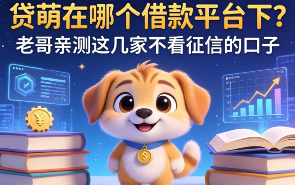 贷萌在哪个借款平台下？老哥亲测这几家不看征信的口子