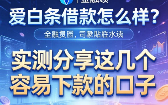 爱白条借款怎么样？实测分享这几个容易下款的口子