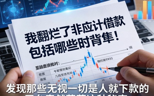 我翻烂了非应计借款包括哪些资料,发现那些无视一切是人就下款的平台竟然藏着这种秘密