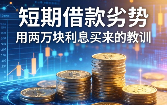 短期借款劣势包括哪些？我用两万块利息买来的教训