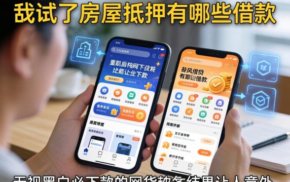 我试了房屋抵押有哪些借款和无视黑白必下款的网贷软件，结果让人意外