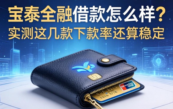 宝泰钱包借款怎么样？实测这几款下款率还算稳定