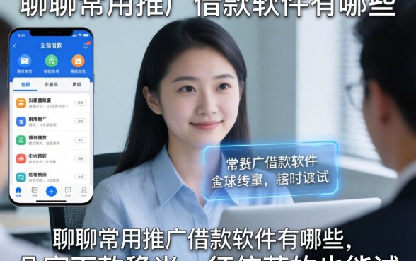 聊聊常用推广借款软件有哪些：这几家下款稳当，征信花的也能试