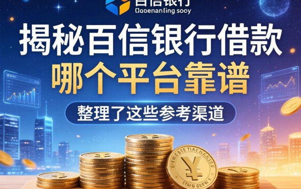揭秘百信银行借款哪个平台靠谱，整理了这些参考渠道