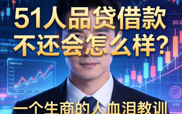 51人品贷借款不还会怎么样？一个生意人的血泪教训