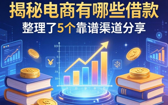 揭秘电商有哪些借款，整理了5个靠谱渠道分享