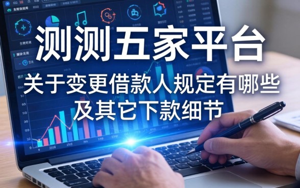 实测五家平台：关于变更借款人规定有哪些及其它下款细节