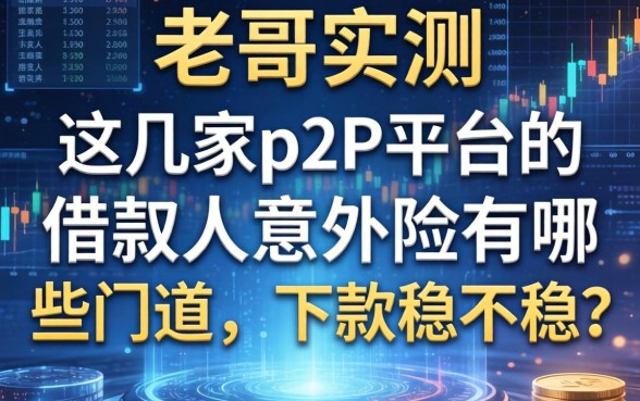 老哥实测：这几家p2p平台的借款人意外险有哪些门道，下款稳不稳？