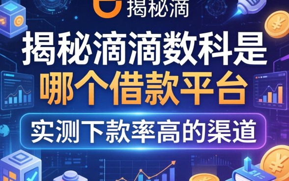 揭秘滴滴数科是哪个借款平台，实测下款率高的渠道