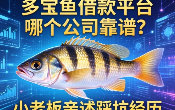 多宝鱼借款平台哪个公司靠谱？小老板亲述踩坑经历
