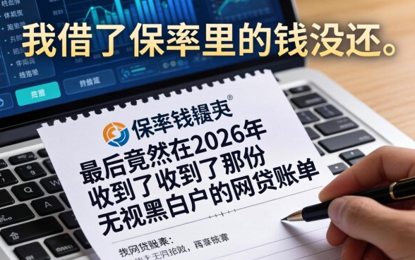 我借了保单里的钱没还，最后竟然在2026年收到了那份无视黑白户的网贷账单