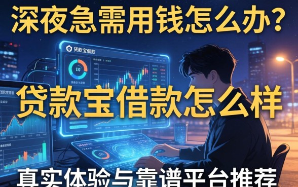 深夜急需用钱怎么办？贷款宝借款怎么样？真实体验与靠谱平台推荐