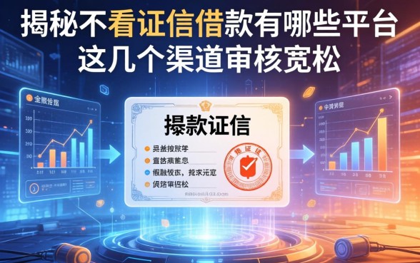 揭秘不看证信借款有哪些平台，这几个渠道审核宽松