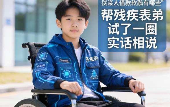 残疾人借款软件有哪些？我帮残疾表弟试了一圈，实话实说