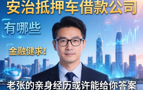 安溪抵押车借款公司有哪些？老张的亲身经历或许能给你答案