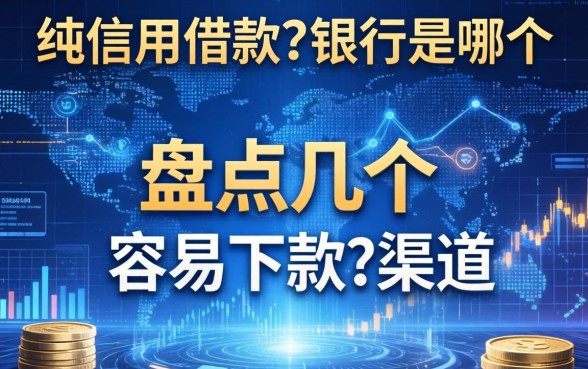 纯信用借款的银行是哪个？盘点几个容易下款的渠道