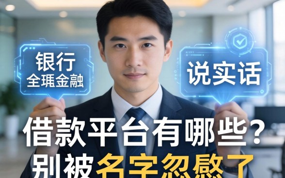 银行经理说实话：带有字的借款平台有哪些？别被名字忽悠了
