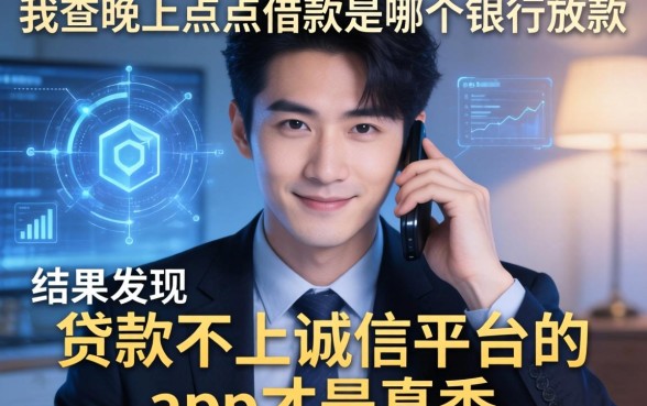 我查了一晚上点点借款是哪个银行放款，结果发现贷款不上诚信平台的app才是真香