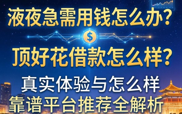 深夜急需用钱怎么办？顶好花借款怎么样？真实体验与靠谱平台推荐全解析