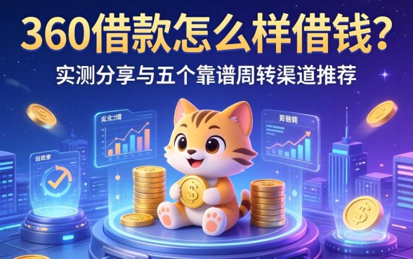 360借款怎么样借钱？实测分享与五个靠谱周转渠道推荐
