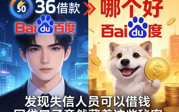 我对比了360和百度借款哪个好，发现失信人员可以借钱的网贷口子竟然藏着这些秘密
