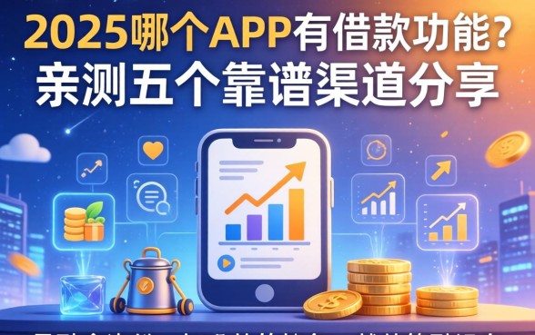 2025哪个APP有借款功能？亲测五个靠谱渠道分享