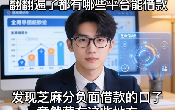 我翻遍了都有哪些平台能借款，发现芝麻分负面借款的口子竟然藏在这些地方