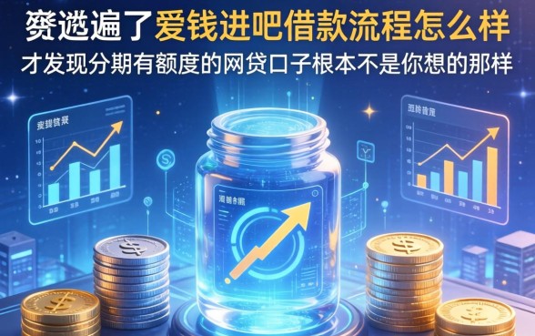 我翻遍了爱钱进吧借款流程怎么样，才发现分期有额度的网贷口子根本不是你想的那样