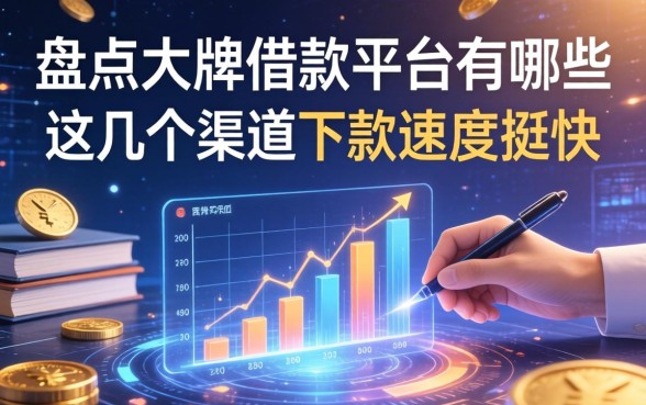 盘点大牌的借款平台有哪些，这几个渠道下款速度挺快