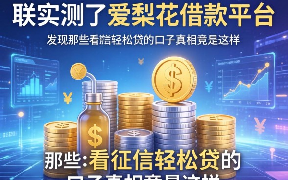 我实测了爱梨花借款平台，发现那些不看征信轻松贷的口子真相竟是这样
