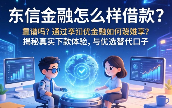东信金融怎么样借款?靠谱吗?通过率如何?揭秘真实下款体验与优选替代口子