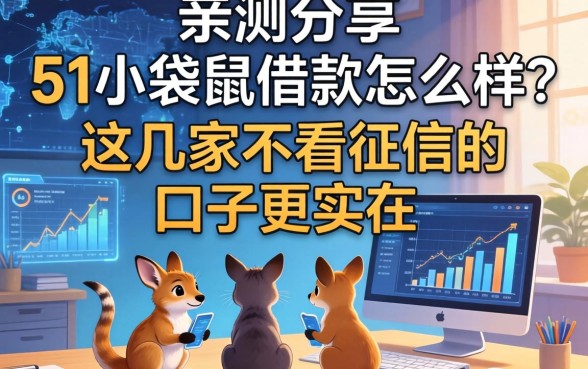 亲测分享：51小袋鼠借款怎么样？这几家不看征信的口子更实在