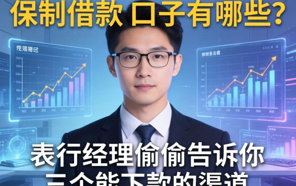 保单借款的口子有哪些？支行经理偷偷告诉你三个能下款的渠道