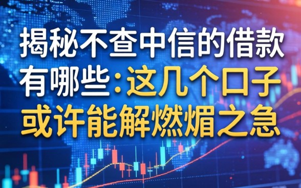 揭秘不查中信的借款有哪些，这几个口子或许能解燃眉之急